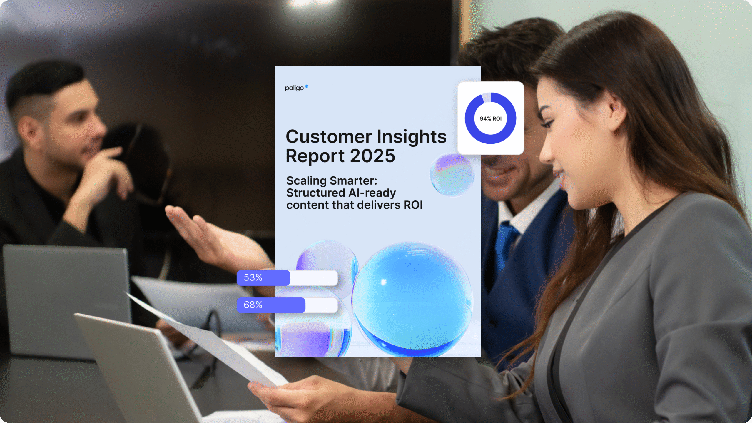 Customer insights report 2025 Paligo blog header image