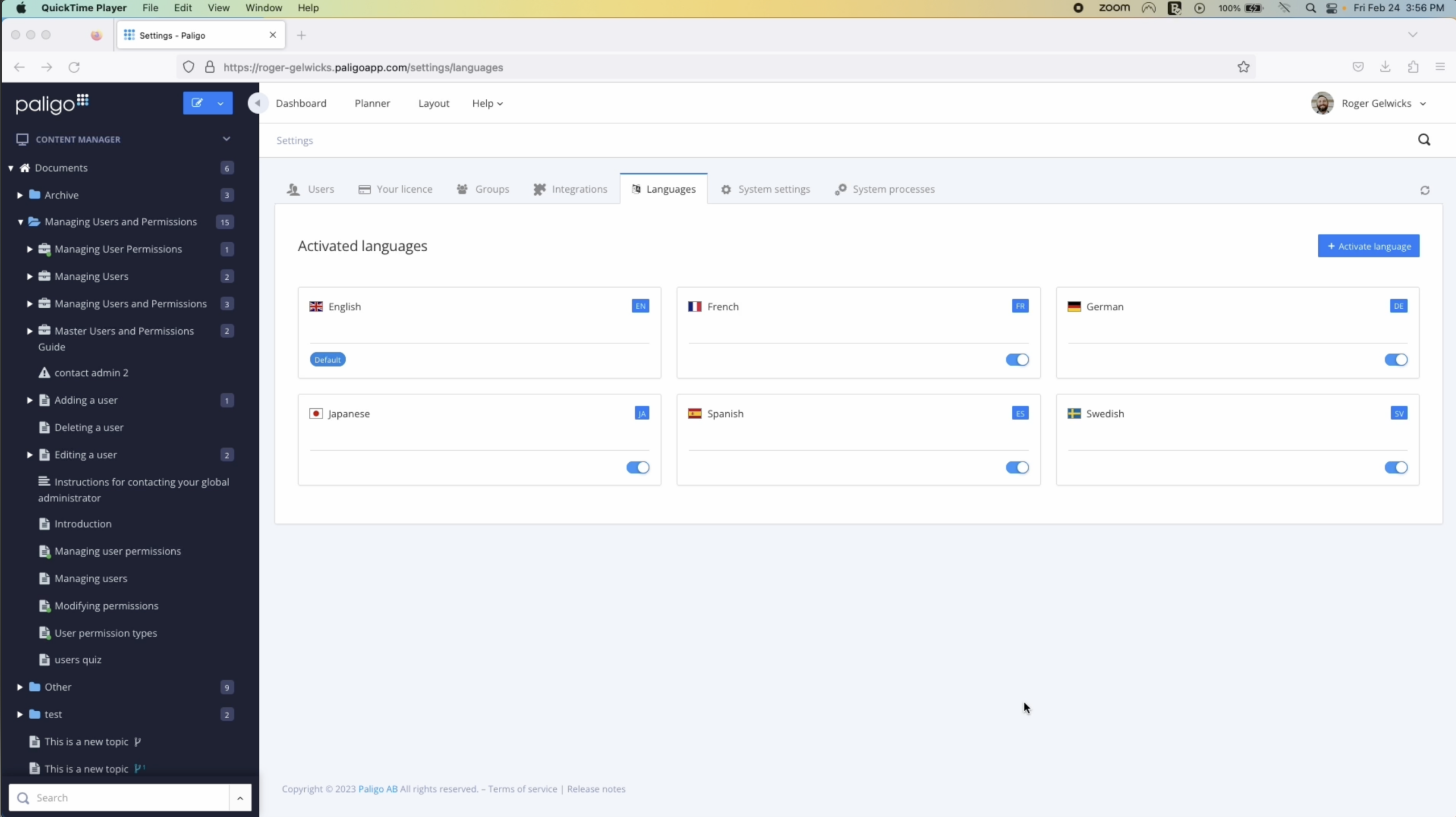 Paligo Translation Management Overview with Paligo | Paligo