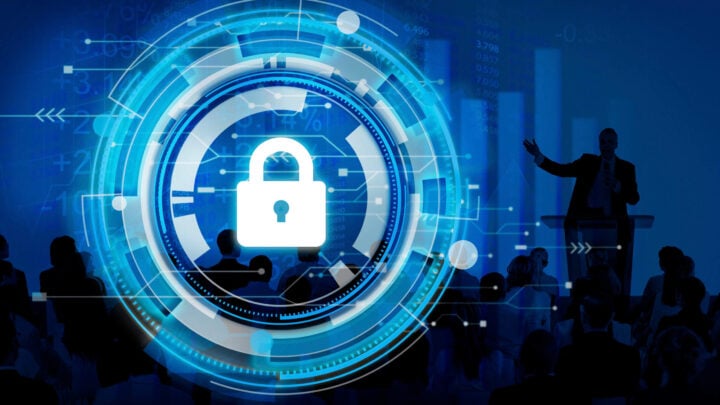 image shows security lock