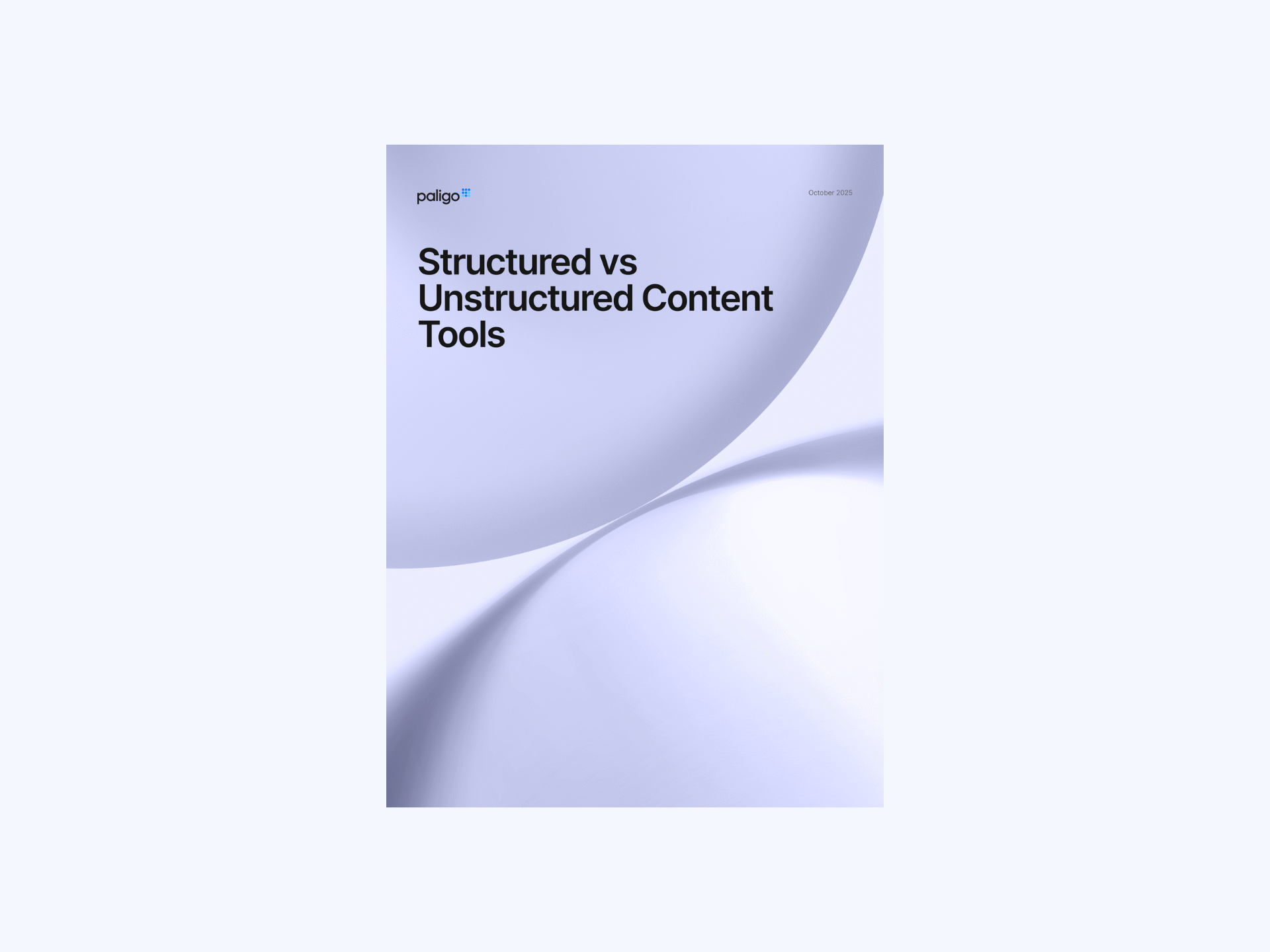structured vs unstructured content tools